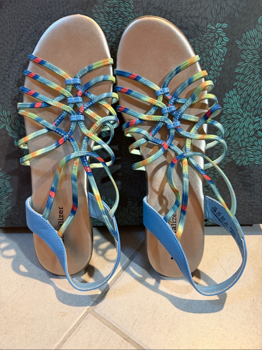 Multicolor Strappy Women’s Sandals